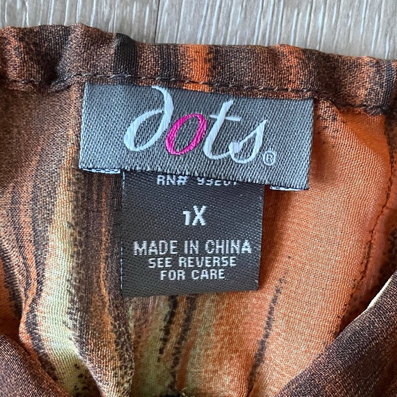 Dots tribal sundress Size 1X - Picture 7 of 10